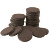 softtouch 1 1/2" Round Heavy Duty Felt Furniture Pads for Hardwood, Brown (24 Pack)