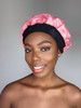 Cordless Deep Conditioning Heat Cap Afro Steam Cap for Natural Hair Treatment Microwave Thermal Gel Oil Cap Pink