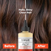 dpHUE Apple Cider Vinegar Hair Rinse Lite 85 oz Shampoo Alternative Scalp Cleanser Post Workout Rinse Wont Weigh Fine Ha