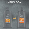 DOVE MEN CARE 2in1 Shampoo Conditioner Thick Strong 4 count for Fortifying Hair from Root to Tip with Calcium 254 oz