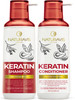 NATURAVIS Keratin Shampoo and Conditioner Set Sulfate Free All Hair Types Women and Men 169 Fl Oz Pack of 2