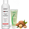 Keratin Forte Brazilian Blowout Treatment with Clarifying Shampoo Extra Strength 120ml Formula for Curly Hair with Moroc