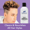 FRAGFRE 2 in 1 Shampoo and Conditioner 12 oz Fragrance Free Conditioning Shampoo for Short to Medium Hairs Color Safe Wa