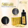 MOKERU GINGER BLACK Professional Oil Hair Dye Shampoo 500 ML Instant FastActing Color for Gray Hair LongLasting Magic Sh