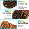 10 Inch Short Passion Twist Hair 8 Bundles Kinky Curly Crochet Hair for Black Women Curly Braiding Hair Crochet Braids H