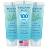 Bergman Kelly Travel Size 2 in 1 Shampoo Conditioner 1 fl oz 100 PK Tropical Waterfall Delight Your Guests wInvigorating
