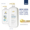 Dove Shampoo Coconut Hydration Pack of 4 For Dry Hair Shampoo with Oil Blend of Coconut Jojoba Sweet Almond 31 oz