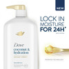 Dove Shampoo Coconut Hydration Pack of 4 For Dry Hair Shampoo with Oil Blend of Coconut Jojoba Sweet Almond 31 oz
