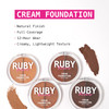 Ruby Kisses 3D Face Creator Cream Foundation & Concealer, 12 Hours Long Lasting, Medium to Full Coverage, Non-Greasy, Ideal for Makeup & Contour Pale online at globaldelivered