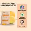 Moroccan Argan Oil Shampoo Conditioner Bar set Volumizing Strengthening Argan Oil Conditioner for All Hair Types Citrus