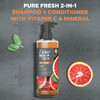DOVE MEN CARE 2in1 Shampoo Conditioner Pure Fresh Orange Sage for Strong HealthyLooking Hair with Vitamin C Mineral Comp