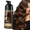 COSMTEK Dark Brown Hair Dye Shampoo for Gray Hair Instant Natural Hair Color Shampoo for Women Man 3In1 SemiPermanent He