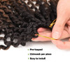 Passion Twist Hair 22 Inch Long Water Wave Ombre Passion Twist Crochet Hair For Women Curly Braiding Hair Long Spring Tw