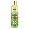 African Pride Olive Miracle 2 in 1 Shampoo Conditioner Moisturizing Detangling for Coily Curly Hair with Olive Oil Flaxs