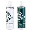 Purezero Tea Tree Matcha Shampoo and Conditioner Set Nourishing Invigorating Scalp Treatment Zero Sulfates Parabens Dyes