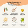 Naturel Relax Moisturizing Shampoo and Conditioner Set with Argan Oil and Colloidal Oatmeal for Curly Wavy Dry or Frizzy
