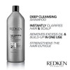 Redken Detox Hair Cleansing Cream Clarifying Shampoo For All Hair Types Removes Buildup and Strengthens Hair Cuticle 338