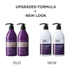 Herbalosophy Purple Shampoo Conditioner Set for Blonde Gray Hair Eliminates Brassy and Yellow Tones Infused with Cocos N