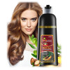 Hair Dye Shampoo Leorx 3 In 1 Brown Color Shampoo Hair Dye For Refresh Hair Instant Herbal Coloring Shampoo For WomenMen