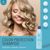 Ovation Color Protection Shampoo Brightens and Hydrates Treated Hair 12 oz With Rice Bran Avocado Passionfruit Seed Oils