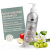 Ahimsa Gentle Daily Shampoo Paraben Sulfate Free Organic Hair Shampoo for Dry Damaged Hair Curly ColorTreated Apple Oat