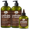 Difeel Caffeine Castor Shampoo Conditioner and Hair Growth Oil Set with Shampoo Conditioner and Hair Oil