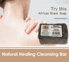 RA COSMETICS 100% Black Facial Soap Natural Healing Cleansing Bar online at globaldelivered