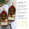 WOW Skin Science Coconut Milk Shampoo and Conditioner Set Shampoo Conditioner for Curly Hair Paraben Sulfate Free 3382 F