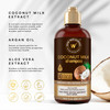 WOW Skin Science Coconut Oil Milk Shampoo Hair Growth Hydrating and CurlDefining Formula for Curly Wavy Hair for Men Wom