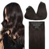 GOO GOO Clip in Hair Extensions Real Human Hair Remy Human Hair Extensions Clip ins for Women Natural Human Hair 22inch