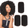 Style Icon 3 Bundles Afro Kinkys Bulk Human Hair 101010 Natural Black Afro Twist Braiding Hair Curly Hair Extensions for