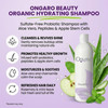 Ongaro Beauty Organic Hydrating Shampoo SulfateFree Probiotic Shampoo with Aloe Vera Peptides Apple Stem Cells Promotes