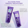 LOreal Paris Sulfate Free Brass Toning Purple Shampoo for Blonde Bleached Silver or Brown Highlighted Hair EverPure 68 F