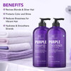 Botanic Hearth Purple Shampoo And Conditioner Set For All Shades Of Blonde Silver And Gray Hair Enhances Highlights Sulf