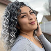 ToyoTree Ocean Wave Crochet Hair 12 Inch 8 Packs Ombre Gray MidLength Curly Deep Wave Crochet Hair Synthetic Ocean Wave