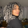 ToyoTree Ocean Wave Crochet Hair 12 Inch 8 Packs Ombre Gray MidLength Curly Deep Wave Crochet Hair Synthetic Ocean Wave
