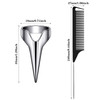 18 Pcs Hair Parting Tools Hair Parting Rings and Pinky Selecting Tools Retro Nail Finger with Steel Comb Pointed Styling