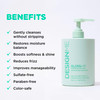 GLOSSME Hydrating Shampoo by DESIGNME Hemp Argan Oil Shampoo Adds Softness Shine Straight Wavy or Curly Hair ColorSafe M
