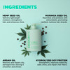 GLOSSME Hydrating Shampoo by DESIGNME Hemp Argan Oil Shampoo Adds Softness Shine Straight Wavy or Curly Hair ColorSafe M