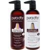 PURA DOR Purple Shampoo Conditioner 16oz x 2 ColorHarmony Biotin Set For Bleached Blonde Silver Color Treated Hair Kerat