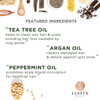 Luseta Tea Tree Shampoo with Argan Oil 169 Fl oz ClarifyingHydrating and Fighting Dandruff and Itchy Scalp For Damaged a