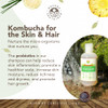 Nature Sustained Organic Shampoo Raw Wildcrafted with Probiotics Hypoallergenic Natural Sulfate Free Shampoo for Sensiti