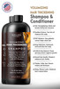 SOULSPA PURE Hair Thickening Shampoo and Conditioner Set Volumizing Growth Support with DHT Blockers Biotin Keratin Tea