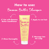 Umberto Giannini Banana Butter Nourishing Superfood Shampoo Vegan Cruelty Free Moisturising Formula for Dry Textured or