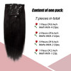 SixStarHair Yaki Straight Clip In Hair Extensions Real Human Hair 14inch Coarese Yaki Hair Extensions with Clips 120g 7