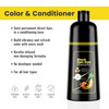 KINGMING Black Hair Dye Shampoo 3 in 1 for Gray Hair Hair Color Shampoo for Women Men Grey Hair Coverage Herbal Ingredie