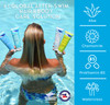 TRISWIM Gift Set Value Pack of 4 Mesh Bag Travel Kit Swim Care Chlorine Removal Body Wash Swimmers Shampoo Conditioner a