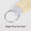 TOFAFA Hair Swatches 100 Human Hair Color Rings Testing Fashion Colors Samples 8 inch Lightest Blonde 30 PCSPack
