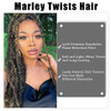 Marley Hair 3 Packs 18 Inch Long Afro Kinky Marley Twist Braiding Hair Natural Synthetic Marley Hair for Twists Crochet