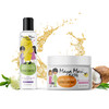 Maya Mari Kids Leave In Conditioner and Curl Cream Hair Detangler and Smoothing Treatment Set Curly Hair Products for Ki